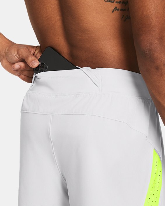 Men's UA Launch Elite 7'' Shorts, Gray, pdpMainDesktop image number 3